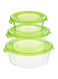 Taliona TL2213378 Boro Round Food Container Set (Green)