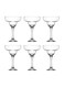6-Piece Misket Goblet Set Clear 295ml