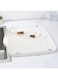Azonee Dish Drain Board, Dish Drainer Board for Kitchen Counter Plastic Dish Drying Rack for Home use (White)