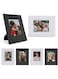 KASTWAVE 2x3 Photo Frame, 6 Pack Mini Plastic Picture Frame Compatible with Fujifilm Instax/Polaroid 2 x 3 inch Film, Photo Display Set For Fuji Instax Film Frame (Black + White)