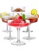 Ribbed Coupe Glasses, 6 Pcs 10 oz Vintage Cocktail Coupe Glasses Set, Unique Martini Glass, Classic Cocktail Galssware, Bar Drinking Glasses Set Pefect for Cocktail, Wine, Champagne &amp; Gift
