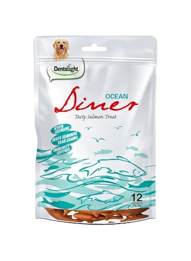 Dentalight 3" Ocean Diner Dog Treat 108g (12pcs inside) - Salmon Flavour