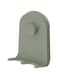KNP Triple hook with suction cup, grey-green, 7x11 cm - The simple design with smooth rounded corners and a woodsy grey-green tone, creates a serene and modern expression.
