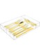 Elegant Clear Acrylic Drawer Organizer for Flatware, Utensil Drawer Organizer, Office Bathroom