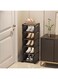 OYDAS Shoe cabinet for entry door, large-capacity vertical stackable shoe rack,space-saving shoe rack,easy to assemble,suitable for entrances and corridors,strong load-bearing (Black)