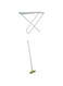 Delcasa Large Folding Clothes Dryer + Scotch-Brite Floor Squeegee with Stick 1 set/pack &amp; stick