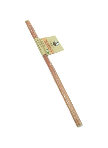 Pet Natural Farm 12" Bully Stick - 1 piece - Long-Lasting Dog Chew - Made from Antibiotic-free, hormones-free Beef - Ideal for Medium and Larger Adult Breeds (Thin)