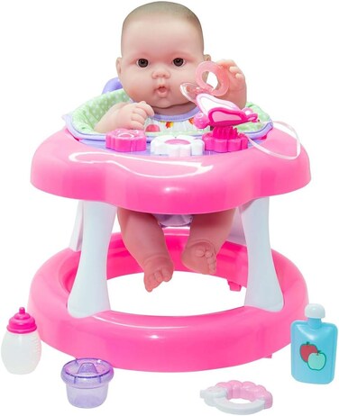 JC Toys 14" Lots To Love with Walker and Accessories