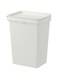 TML Hallbar Storage Accessory Bin With Lid, Light Grey, 10 L
