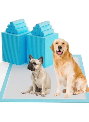60 x 90 cm Disposable Changing Mat for Baby and Pets   Premium Pee Pads for Dogs   Ultra Absorbent Underpads   Incontinence Bed Mats   Waterproof Baby Changing Pad   20-Pack Puppy Training Pads