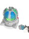 Angju Automatic Cat Self Groomer with 2 Speed Rotating Brush, Smart Interactive Cat Massager with Color Changing LED Light and Catnip, Wall Mounted Design for Indoor Cats