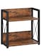 Coffee Station Organizer for Countertop, Coffee Bar Accessories and Organizer, Wooden Kitchen Counter Shelf, 2 Tier Condiment Storage, Spices Caddy for Kitchen, Home, Office - Brown