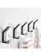 Pack of 5 Self Adhesive Wall Hooks Heavy-Duty Metal Hooks for Hanging - Nail-Free Waterproof Utility Hook and Multipurpose Self-Sticking Wall Hooks