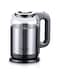 Saachi Premium 1.8L Grey Kettle with Borosilicate Glass &amp; Auto Shut-off NL-KT-7757-GY