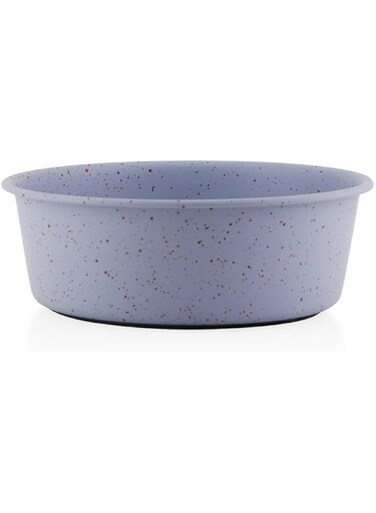 Anti-Skid Stainless Steel Pet Feeding Bowl for Dogs, Premium Speckle Feeder for Dogs, Puppies &amp; Cats   Easy to Clean   Durable &amp; Stylish Grey Bowl - 1800 ml