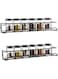 Magnetic Stove Top Shelf, Set of 2 Over the Stove Kitchen Organizer Spice Shelf,Spice Rack Wall Mounted,Spice Shelf for Kitchen Wall, Hanging Storage Shelves for Spices, Herbs, Jars,Black