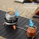 Portable Camping Gas Stove with Remote Hose, Foldable Legs, Piezo Ignition for Outdoor Cooking