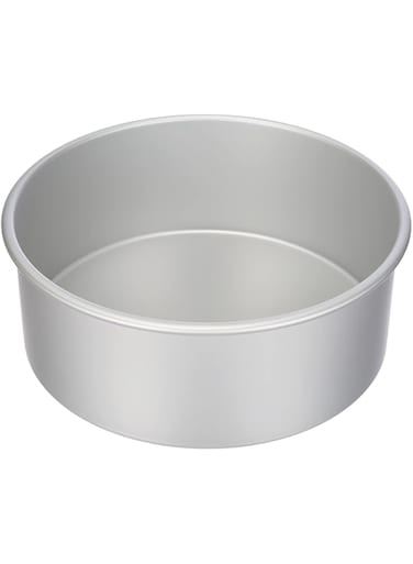 DECORA Round Professional Anodized Aluminium Pan, Silver, 26.5 x 26.5 x 10.5 cm