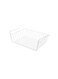 Lady Under Shelf Storage Organization Basket White 32.5x12.5x12.5cm