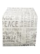 DII Collection Metallic Christmas, 14x72, Silver Holiday Collage