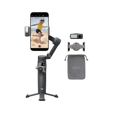 Osmo Mobile 7P 3-Axis Gimbal Stabilizer for iPhone &amp; Android, Built-in Rod/Tripod, 10hr, Black
