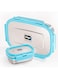 Veigo Rise &amp; Shine   Brand   Jumbo Lunch Box with Small Veg Box   Stainless Steel Lunch Box   Long Life   Air Tight   100% Leak Proof (LIGHT BLUE)