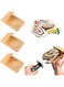 NALACAL Shucking Clamp for Oyster, Wood Oyster Holder Shucker Tool, Opener Shucking Block Seafood Shucking Clip for Kitchen Home Outdoor Barbecue Camping (3PCS)