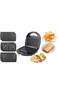 3 in 1 Sandwich, Waffle &amp; Panini Maker &ndash; Non-Stick Removable Plates, Compact Breakfast Grill