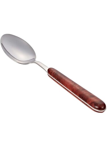 Winsor Stainless Steel Dessert Spoon Walnut Handle,Silver