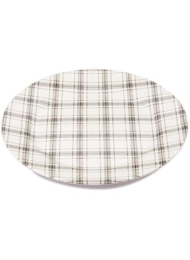 Claytan Plaid Black Salad Plate 21 Cm