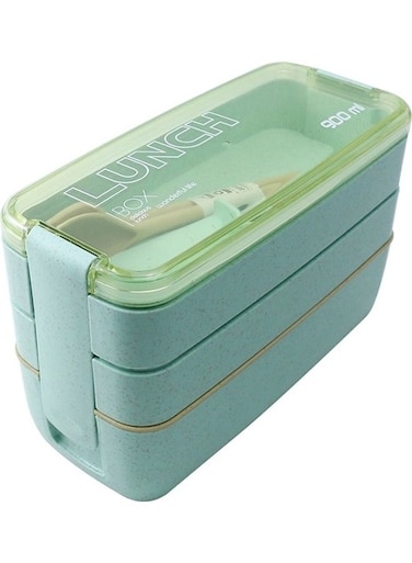 3 Layers Lunch Box Green