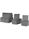 I-K-E-A SKUBB Storage Organizer Box Set of 6 Dark Gray Polyester/Polypropylene
