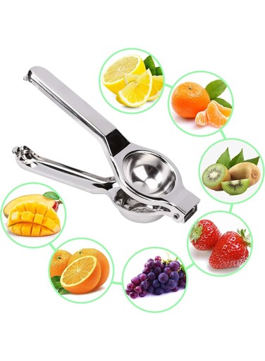 Steel Manual Lemon Squeezer Citrus Juicer for Fruit, Orange, Lemon, and Citrus, Handheld Juice Press 6.5x21cm
