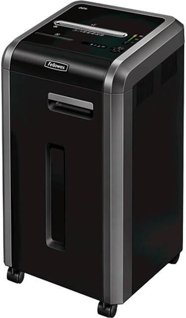 Fellowes Powershred 225i Strip-Cut Office Shredder   P-2 Security   24-Sheet Capacity   60L Bin