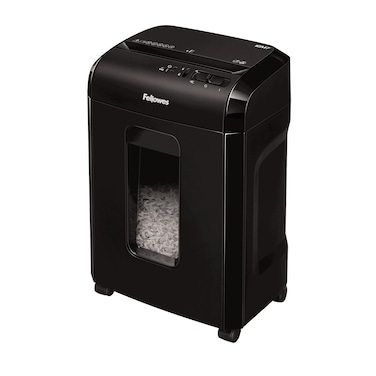 Fellowes Powershred 10M Micro-Cut Personal Shredder   P-4 Security   10-Sheet Capacity   19L Bin   Black