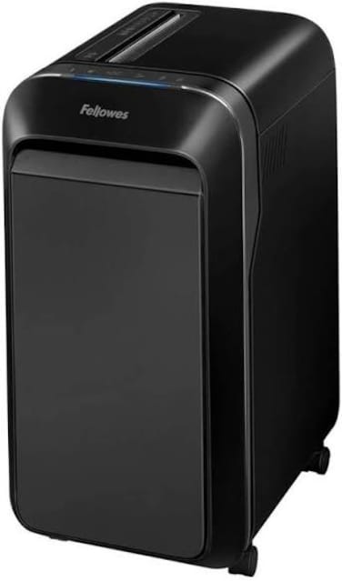 Fellowes Powershred LX221 Micro-Cut Office Shredder, Shreds Up to 20 A4 Sheets into Over 2500 Particles, 30 Minutes of Non-stop Shred Time, Large 30 Litre Pull-Out Bin, DIN Level P5, Black