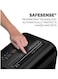 Fellowes LX65 10-Sheet, P4 Cross-Cut Deskside Paper Shredder with SafeSense