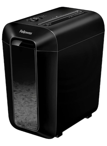 Fellowes LX65 10-Sheet, P4 Cross-Cut Deskside Paper Shredder with SafeSense