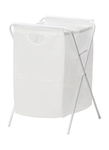 Laundry Bag With Stand White 41x43x64cm