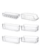 6-Piece Refridgerator Organization Set Clear