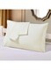 Linen Klub Standard Pillowcase 2-Piece Set - Luxurious 100% Cotton 250TC Sateen with Elegant 1 cm Stripe Design, Size: 50 x 75 cm, Crisp Cream for a Touch of Sophistication in your Bedroom