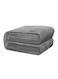 Warm Flannel Fleece Blanket Fabric Dark Grey 71 x 79cm