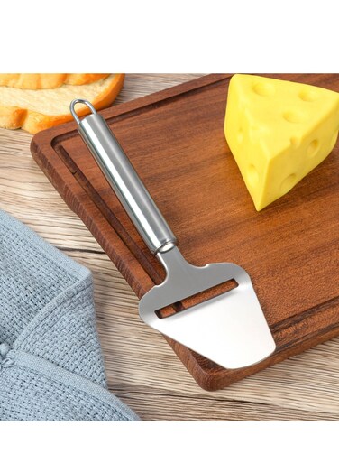steel cheese spatula, special knife for household cheese, soft, semi-hard and hard cheese flat cheese slicer, perfect cooking tool