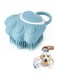 GTVGJH Dog Bath Brush, Pet Shampoo Brush Scrubber Massage Dispenser, Soft Silicone Grooming Shower Brush for Short Long Haired Dogs and Cats Washing.