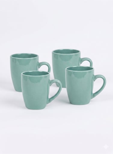 Stoneware Mug Set of 4 , 300ml