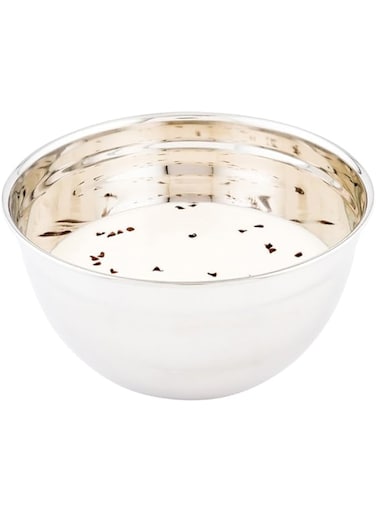 Restaurantware Mixing Bowl, Metal German Bowl - Stainless Steel 2.9 Quarts 1ct Box Met Lux Restaurantware