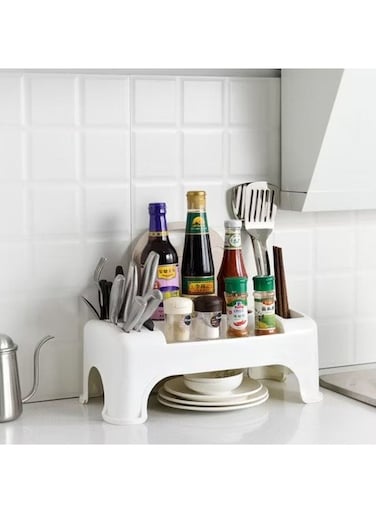 organizer is a multipurpose storage rack designe