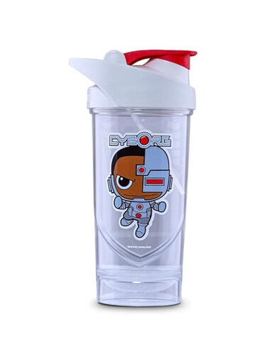 Shieldmixer Cyborg Mini Protein Shaker - Shaker Protein Shake - 700 ml - Gym Shaker - For Protein &amp; Sports Drinks - Shake Cup - Gym Accessories - Drinking Bottle - White - Pro Classic Protein Shaker