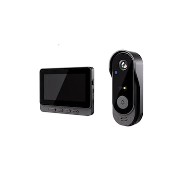 Wireless WiFi Video Doorbell &ndash; 2-Way Intercom, Night Vision, IPS Screen, TF Card, Low Power Use