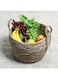 YATAI Handmade Natural Rattan Seagrass Woven Basket - Storage Baskets For Fruits - Woven Picnic Basket - Laundry Basket With Handles - Clothes Sorter for Nursery Baby Clothes Toy Organizer (Large)